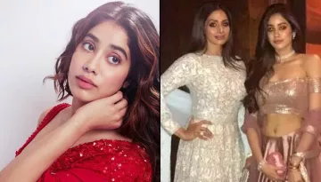 Janhvi Kapoor's All-Red Look For Umang 2020 Reminds Us Of Her Late Mom Sridevi's Same Hue Saree Look