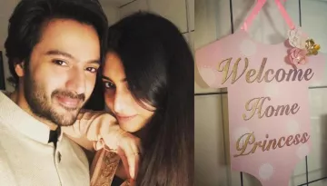 'Tere Sheher Mein' Star Dhruv Bhandari And Wife, Shruti Merchant Bring Their Little Baby Girl Home