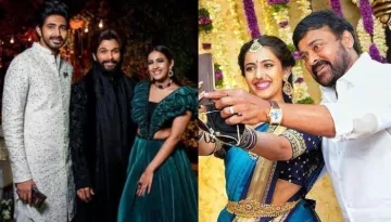 Allu Arjun And Chiranjeevi Dance At Niharika Konidela And Chaitanya's Sangeet And Mehendi Ceremonies