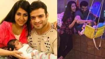 Karan Patel And Ankita Bhargava Twin In White For Daughter, Mehr Patel's First Birthday Celebrations