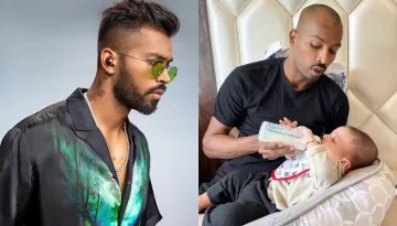 Hardik Pandya And His Son, Agastya 'Laugh Out Loud' While Listening To Five Little Monkey Rhyme