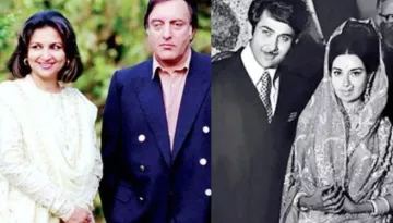 Rare Photo Of Sharmila Tagore And Mansoor Ali Khan Pataudi From Randhir Kapoor And Babita's Wedding
