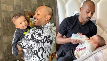 Hardik Pandya Gives A Glimpse Of His Mornings Which Includes Watching Cartoons With His Son, Agastya