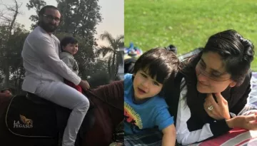 Unseen Pictures Of Kareena Kapoor, Saif Ali Khan And Taimur Ali Khan From England And Pataudi Palace