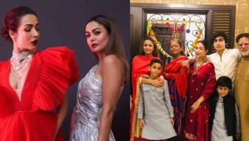 Malaika Arora And Amrita Arora's Entire Family Twinned Their Night Suits For The Christmas Party