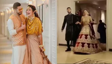 Gauahar Khan And Zaid Darbar's Wedding Reception Photos Are Dreamy, Actress Looks Like A Royal Queen