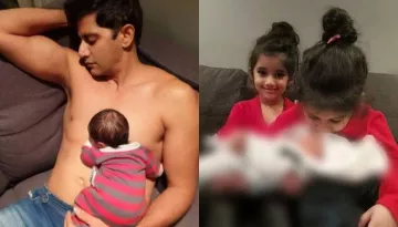 Karanvir Bohra's Daughter, Bella Gets Pissed At Him As He Kisses His Newborn Daughter [Video]
