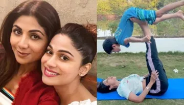 Shilpa Shetty Kundra Relives Childhood With Sister Shamita Shetty, Viaan Kundra Too Joins His Mother