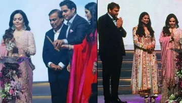 Isha Ambani And Akash Ambani Welcome Anand Piramal And Shloka Mehta In Family On Reliance Annual Day