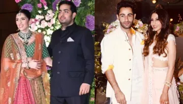 Akash Ambani And Shloka Mehta Look Adorable As They Arrive Hand-In-Hand At Armaan Jain's Wedding