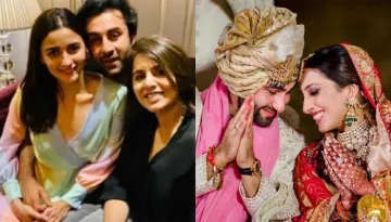 Ranbir Kapoor And Alia Bhatt Made A Grand Entry With Neetu Kapoor At Armaan And Anissa's Reception