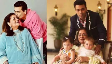 Karan Johar Pens An Emotional Note For Mother Hiroo Johar For Co-Parenting His Twins, Yash And Roohi