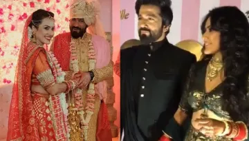 Kamya Panjabi Twins With Husband, Shalabh Dang At Their Wedding Reception, Flaunts Her Chooda