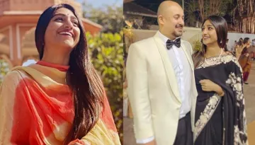 Mohena Kumari Singh And Her Husband, Suyesh Rawat Twin In Pastel Hues As They Attend Another Wedding