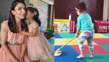 Inaaya Naumi Kemmu Looks Adorable As She Helps Mommy, Soha Ali Khan Clean The House, Video Inside