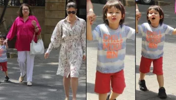 Taimur Ali Khan Calling Out Puppies As He Hangs Out With Kareena Kapoor Khan, Babita Is Paww-dorable