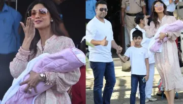 Shilpa Shetty Kundra Finally Brings Newborn Daughter, Samisha Home With Raj Kundra And Viaan Kundra