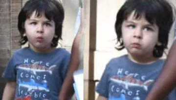 Taimur Ali Khan Looks Grumpy As He Gets Clicked With 'Abba', Saif Ali Khan Amidst COVID-19