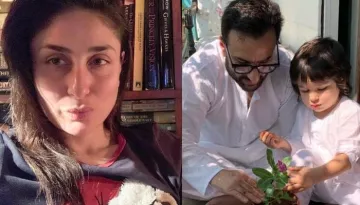 Taimur Ali Khan Helps Daddy, Saif Ali Khan In Gardening, Mommy, Kareena Clicks Their Candid Pictures