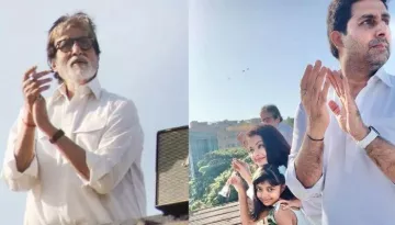 Amitabh Bachchan, Aishwarya Rai Bachchan And Family Came Out To Thank Coronavirus Heroes