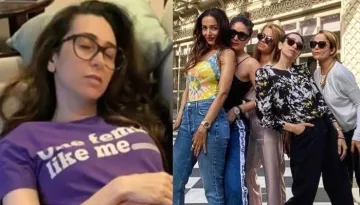 Karisma Kapoor Shares A Napping Selfie With Her Girl Tribe, Kareena, Malaika And Amrita