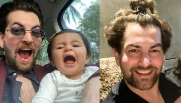 Neil Nitin Mukesh Ties His Hair In A Pony To Convince His Daughter, Nurvi To Make A Ponytail