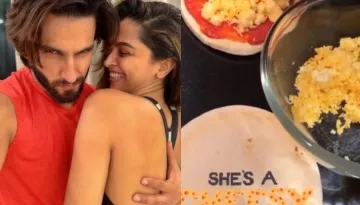 Ranveer Singh Gets Super Excited As His Wife, Deepika Padukone Makes 'Bade-Bade' Pizzas For Him