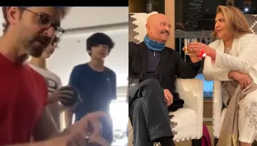 Hrithik Roshan Plays A Piano As Sussanne Khan And Kids Sing Anniversary Song For Rakesh Roshan