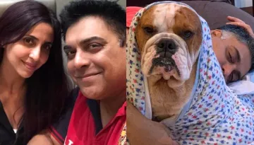 Ram Kapoor Is Yet Again Jealous Of His Pooch As He Does Yoga With His Wife, Gautami Kapoor