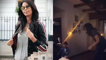 Mallika Sherawat Enjoys Dancing Around With Her Cute Little Nephew, Ransher Lamba