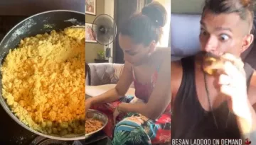 Karan Singh Grover's Reaction As Bipasha Basu Makes His Favourite Besan Laddoo Makes Him Ideal Hubby