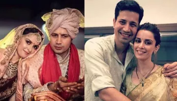 Ekta Kaul And Sumeet Vyas' Unseen Wedding Picture Wherein He Yawns And She Takes A Nap Before Pheras