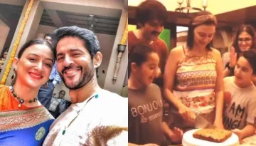 Gauri Pradhan And Hiten Tejwani Celebrate 16 Years Of Marital Bliss, Cut A Homemade Cake With Family