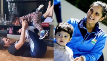Izhaan Mirza Malik Helps Amma, Sania Mirza With Her Yoga, Leaving Her 'No Choice But To Be Flexible'