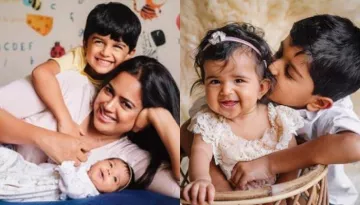 Sameera Reddy Shares How Her Toddlers, Hans And Nyra Hug Each Other Lovingly