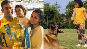 Mahendra Singh Dhoni's Daughter, Ziva Dhoni Plays With Her Pooch In These Super Cute Videos