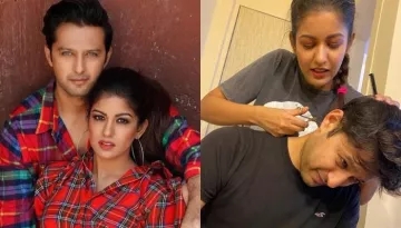 Vatsal Sheth Gets A Haircut From Wife, Ishita Dutta, Calls Her A Pro At Hair Styling