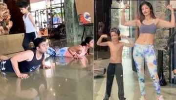 Shilpa Shetty's Son, Viaan Raj Kundra Performs The Perfect Gymnastic Back Flip, Making Her Proud