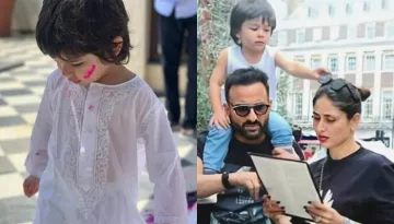 Taimur Ali Khan Is Busy In His 'Own World' While Mommy Kareena And 'Abba' Saif  Pose In An Old Photo
