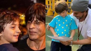 AbRam Khan Is Busy Playing While 'Dadda', Shah Rukh Khan Smiles Lovingly In An Old  BTS Picture