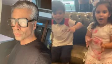 Karan Johar's Kids, Yash And Roohi Doesn't Want Their 'Dadda' To Have His Birthday Cake