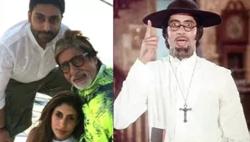 Amitabh Bachchan's Endearing Photo With Shweta, Abhishek Bachchan From Sets Of 'Amar Akbar Anthony'