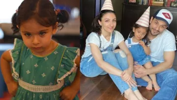 Inaaya Naumi Kemmu Enjoys The View From Home On Daddy, Kunal Kemmu's Shoulders