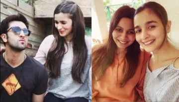 Alia Bhatt And Sister, Shaheen Bhatt Cuddle With The Former's Boyfriend, Ranbir Kapoor's Pooch