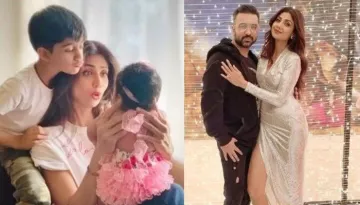 Shilpa Shetty Cuts Her Birthday Cake Baked By 'Bestest Hubby' Raj, Holding Newborn Daughter Samisha