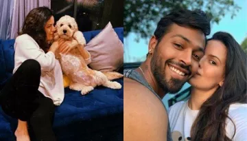 Natasa Stankovic's Unseen Baby Shower Picture With Hubby, Hardik Pandya And Their Three Pooches