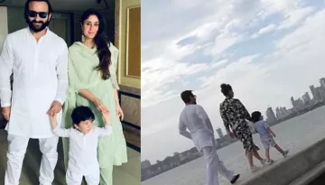 Taimur Ali Khan Gazing Sunset At Marine Drive With His Parents Saif And Kareena Is A Sight To Behold