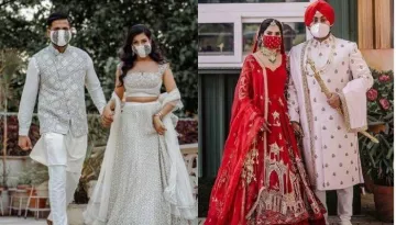 Real Lockdown Brides Who Wore Trendy Matching Masks With Their Outfit, Making A Style Statement