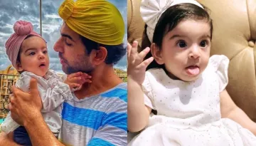 Jay Bhanushali Twins In A Matching Ponytail With Daughter, Tara Jay Bhanushali On First Father's Day