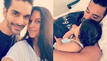 Neha Dhupia Shares A Cute Video Of Daughter, Mehr Waking Up Her Daddy, Angad Bedi